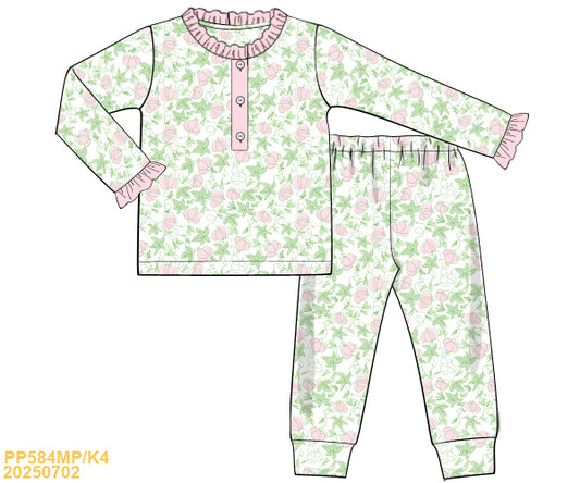 PREORDER Pink Pumpkin Pajama Set