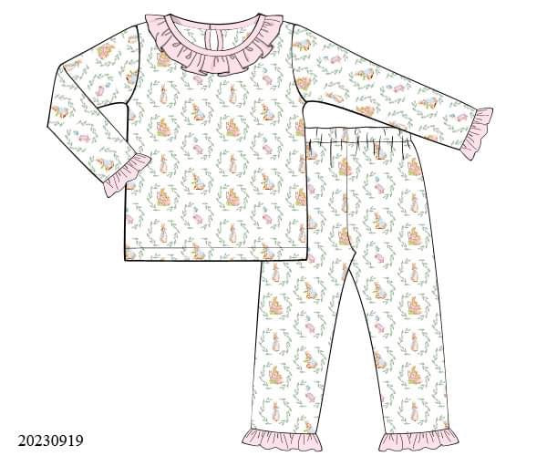 PREORDER Girls Peter Rabbit Pajama Set