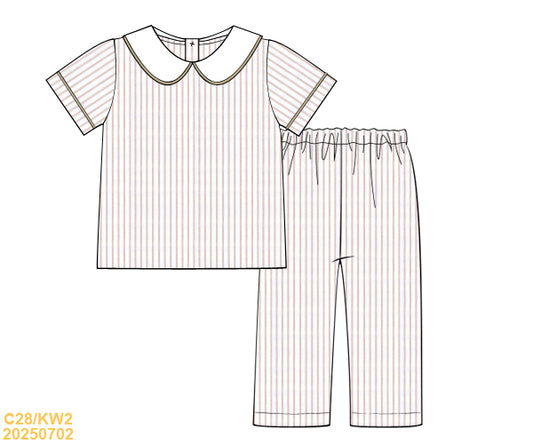 PREORDER Boys Pinstripe Pant Set