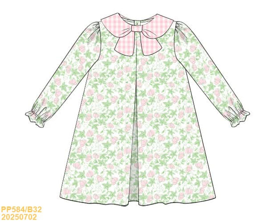 PREORDER Pink Pumpkin Vines Dress