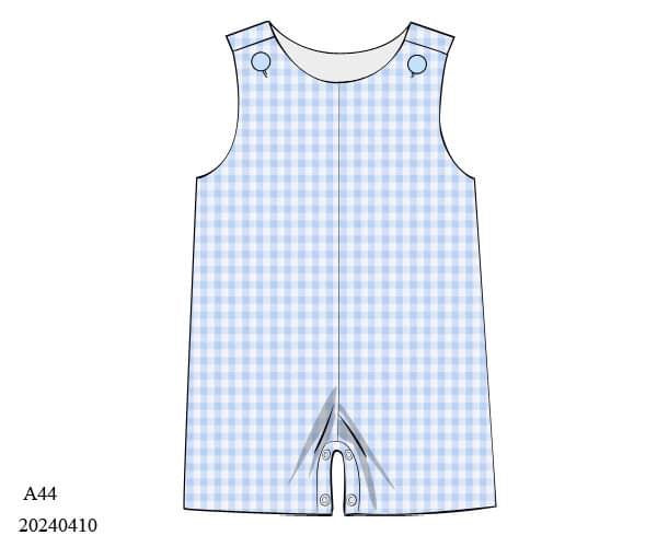 PREORDER Classic Blue Gingham Shortall