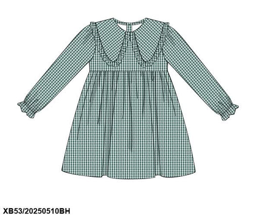 PREORDER Green Gingham Dress