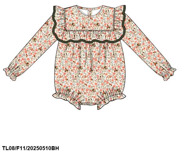 PREORDER Olive Fall Floral Bubble