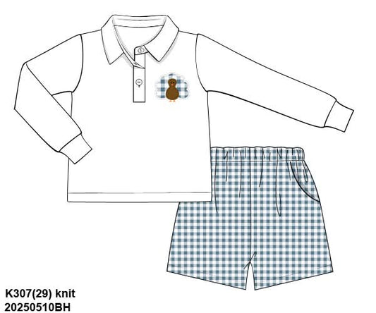 PREORDER Boys Turkey Short Set