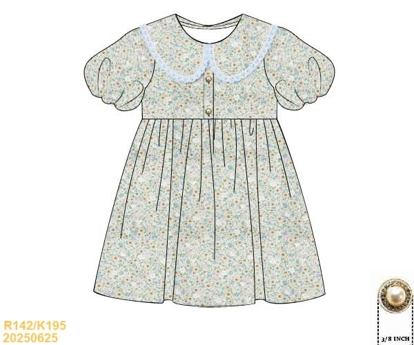 PREORDER Fall Florals with Lace Dress