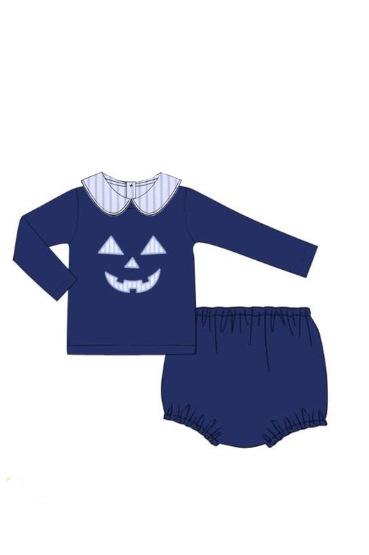PREORDER Boys Jack-o’-lantern Diaper Set