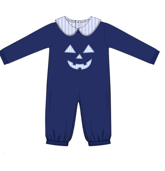 PREORDER Boys Jack-o’-lantern Long Romper