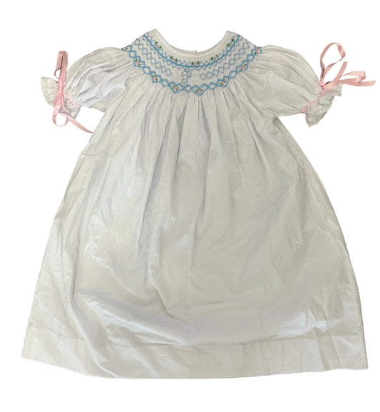 PREORDER Dainty Monogram Smocked Dress