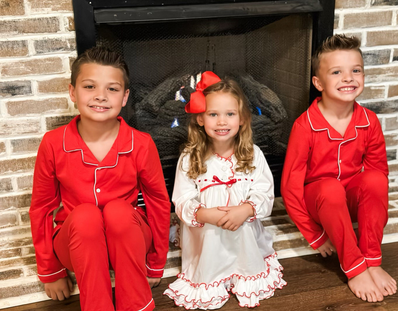 Preorder Classic Red Boys Pajama Set