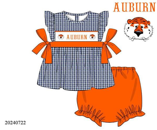 PREORDER War Eagle Tie Side Diaper Set