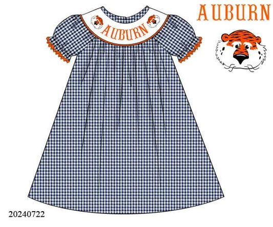 PREORDER War Eagle Bishop Smocked Diaper Set