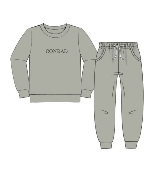 Preorder Boys Personalized Sweatsuit Pants Set