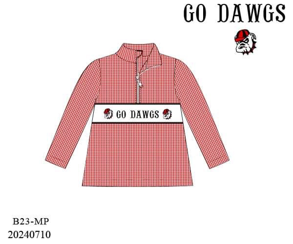 Preorder Boys Bulldogs Smocked Pullover