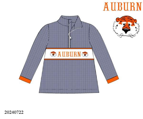 Preorder Boys War Eagle Smocked Pullover