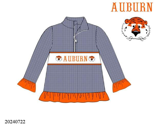 Preorder Girls War Eagle Smocked Pullover