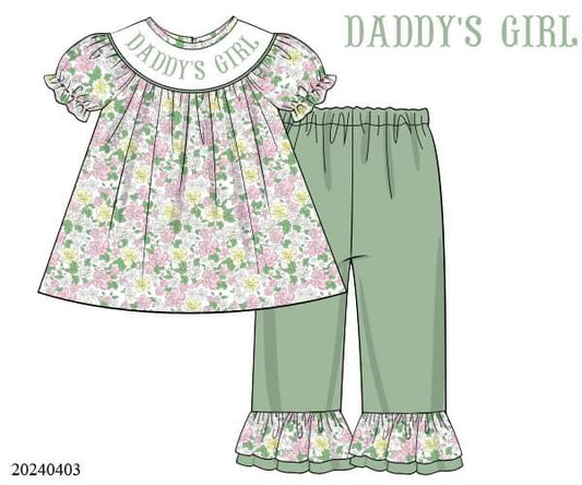 PREORDER Daddy’s Girl Ruffle Pants Set