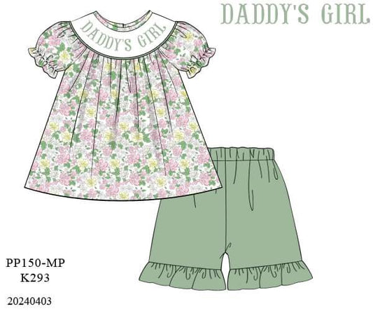 PREORDER Daddy’s Girl Ruffle Shorts Set