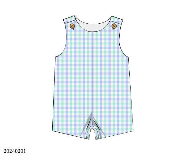 PREORDER Mint and Blue Pastel Boys Shortall