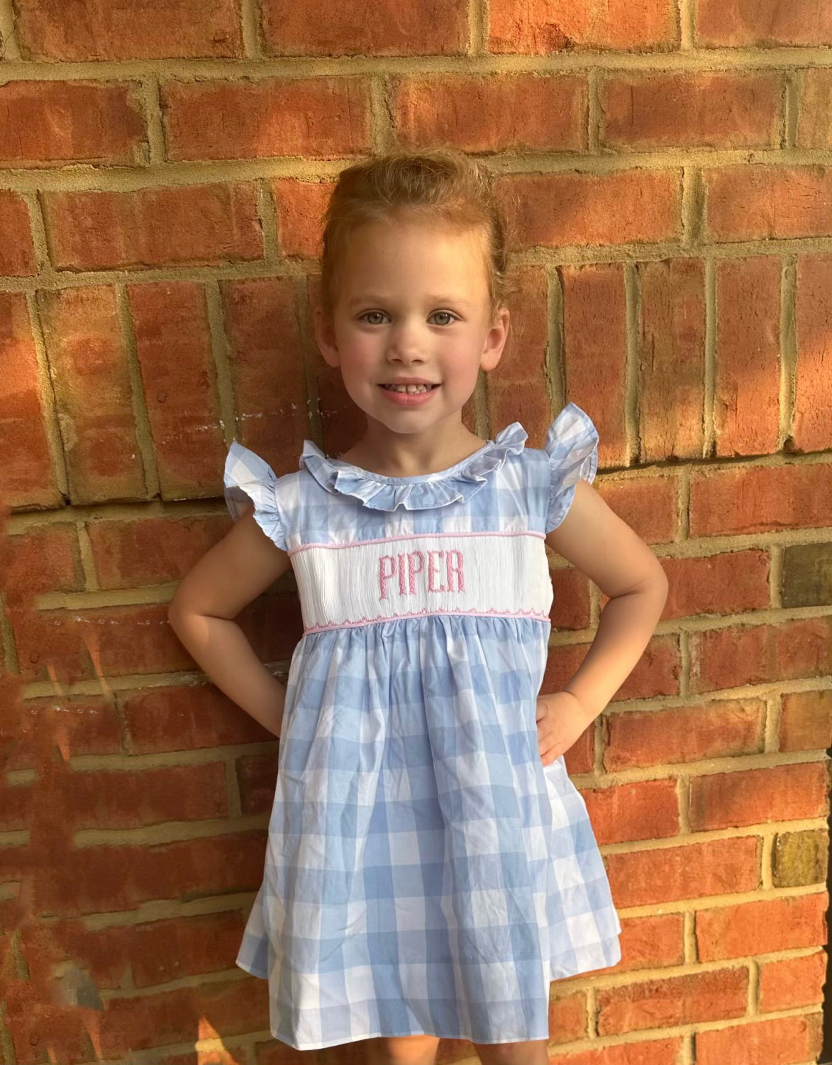 Preorder Girl Personalized Smocked Bloomer Set