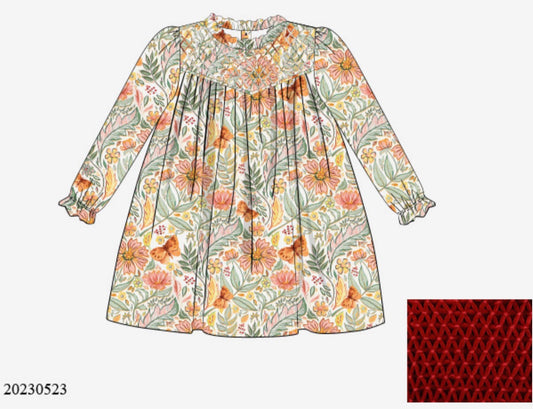 Preorder Butterfly Floral Girls Dress