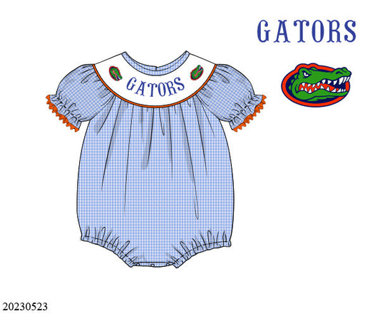 Preorder Gators Smocked Bishop Bubble