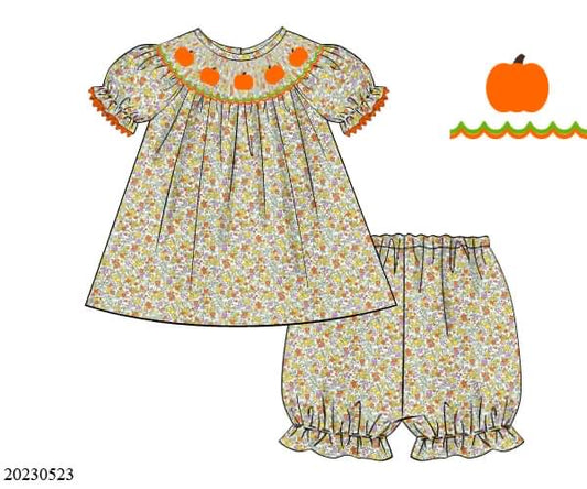 Preorder Floral Pumpkin Bloomer Set