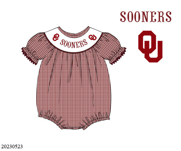 Preorder Sooners Smocked Bishop Bubble