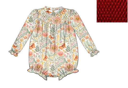 Preorder Butterfly Floral Girls Bubble