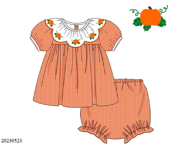 Preorder Scallop Neck Pumpkin Set
