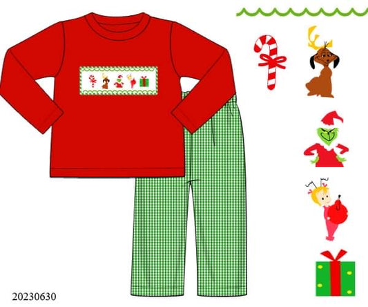 Preorder You’re a Mean One Boys Pant Set
