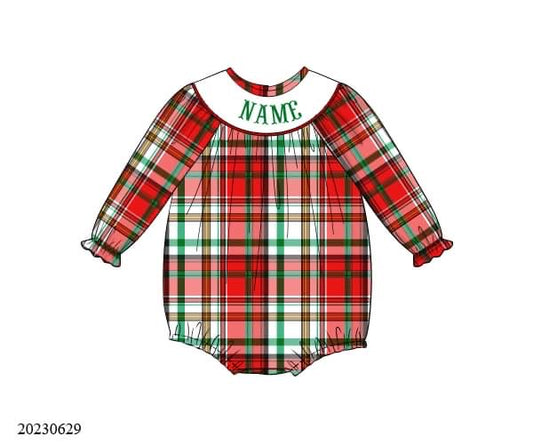 Preorder Personalized Plaid Bubble