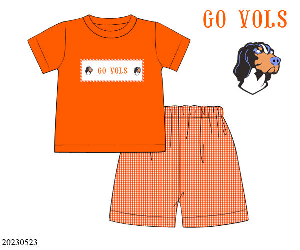 Preorder Volunteers Smocked Tee Set