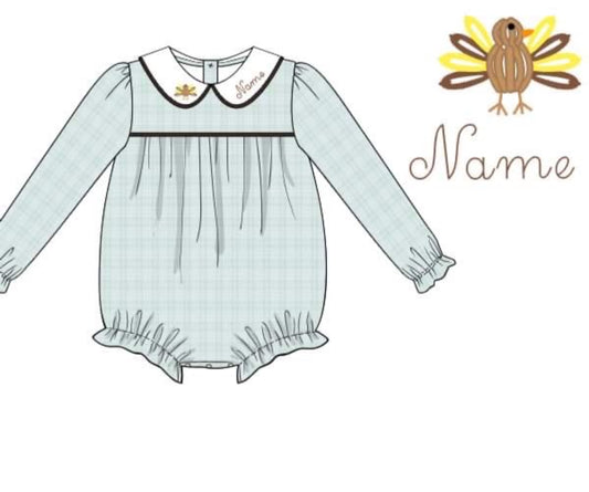 Preorder Personalized Turkey Collar Bubble