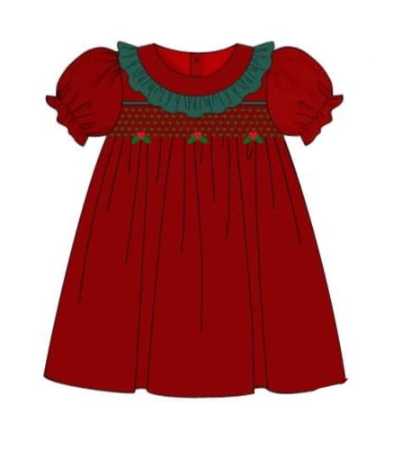 Preorder Holiday Velvet Dress
