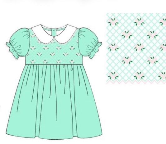 Preorder Mint Floral Dress